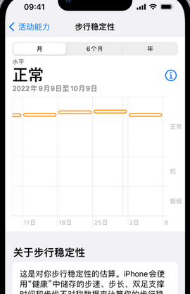 阜南iPhone手机维修如何在iPhone开启'步行稳定性通知'