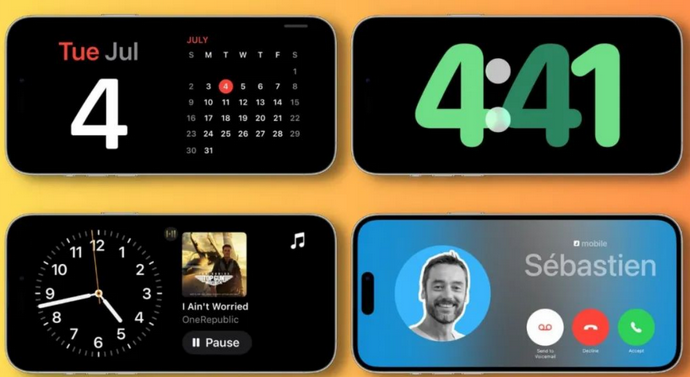 阜南苹果手机维修分享iOS17横屏充电待机显示有什么好处 