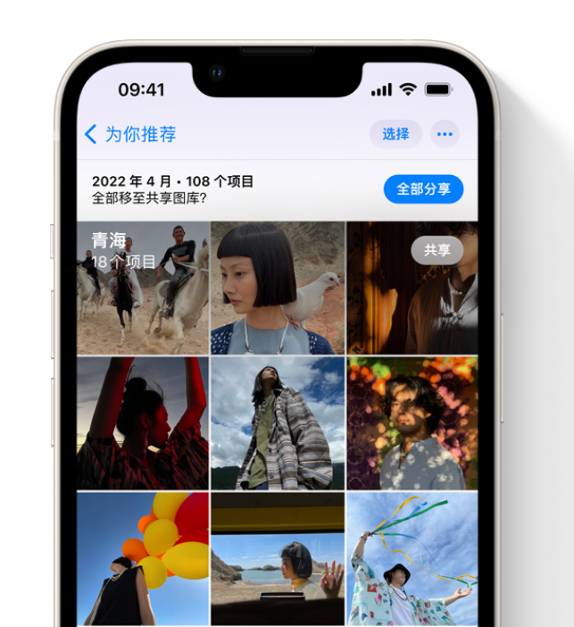 阜南苹果维修网点分享在 iPhone 上使用共享图库 