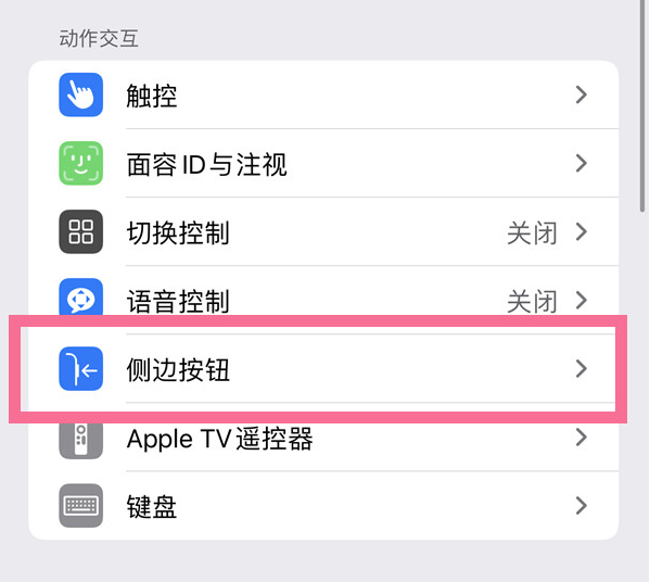 阜南苹果14维修店分享iPhone14 Plus侧键双击下载功能关闭方法 