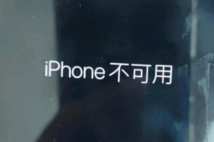 阜南苹果服务网点分享锁屏界面显示“iPhone 不可用”如何解决 